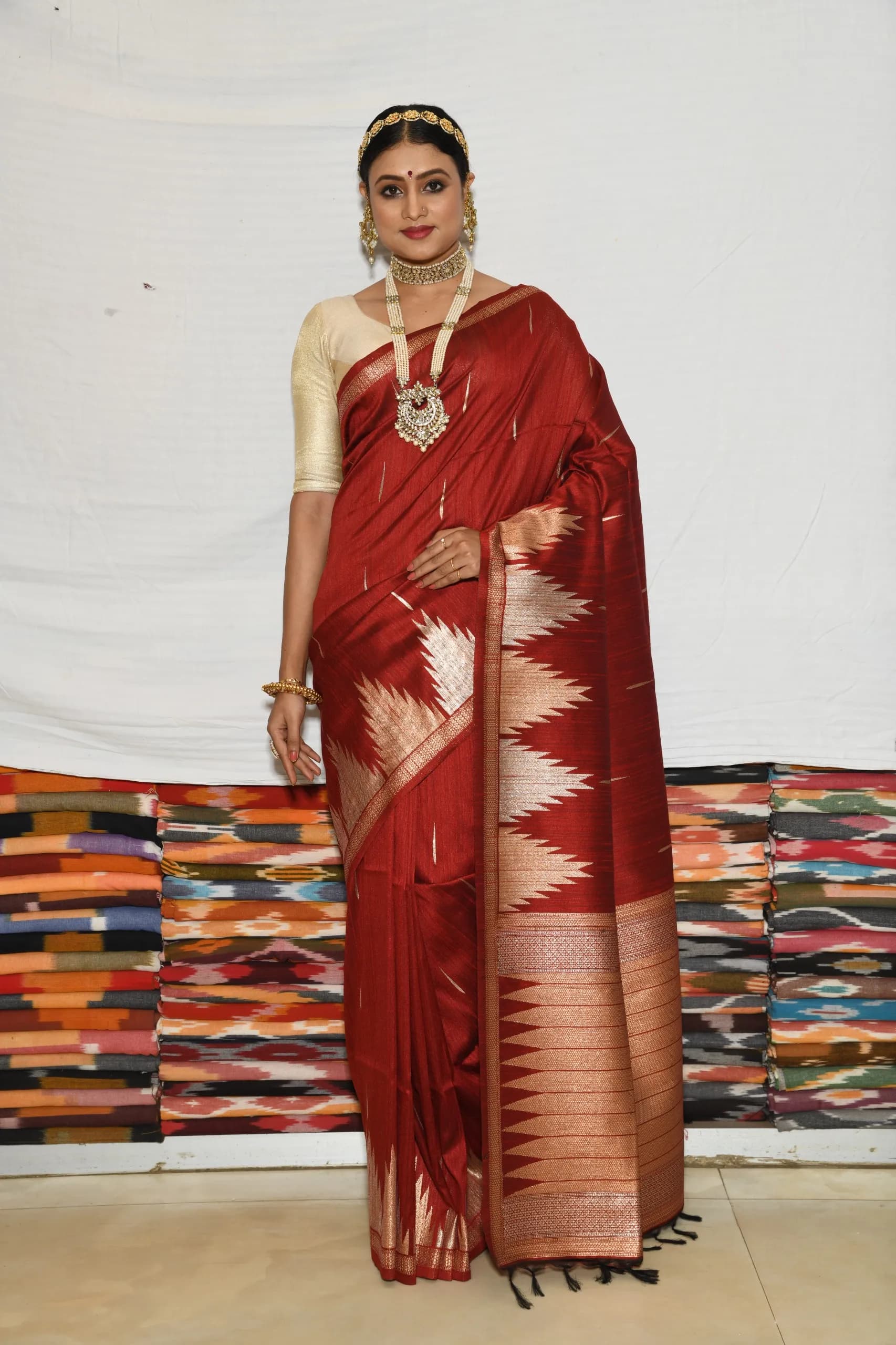 Khandua Silk Dress Set
