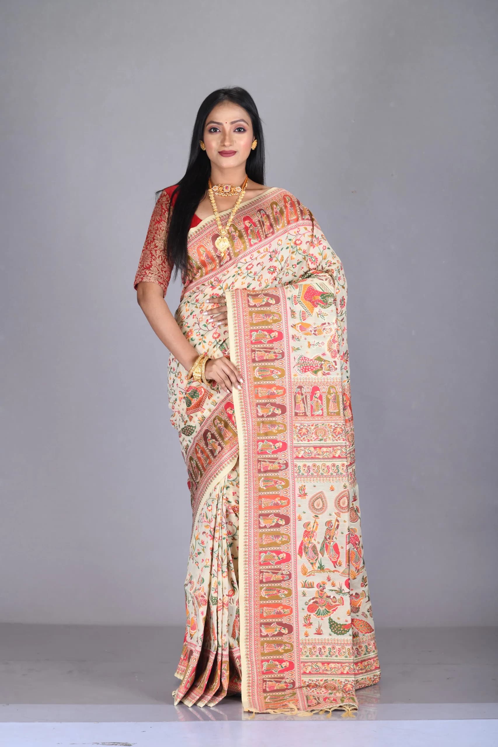 Traditional Odia Saree Masterpiece
